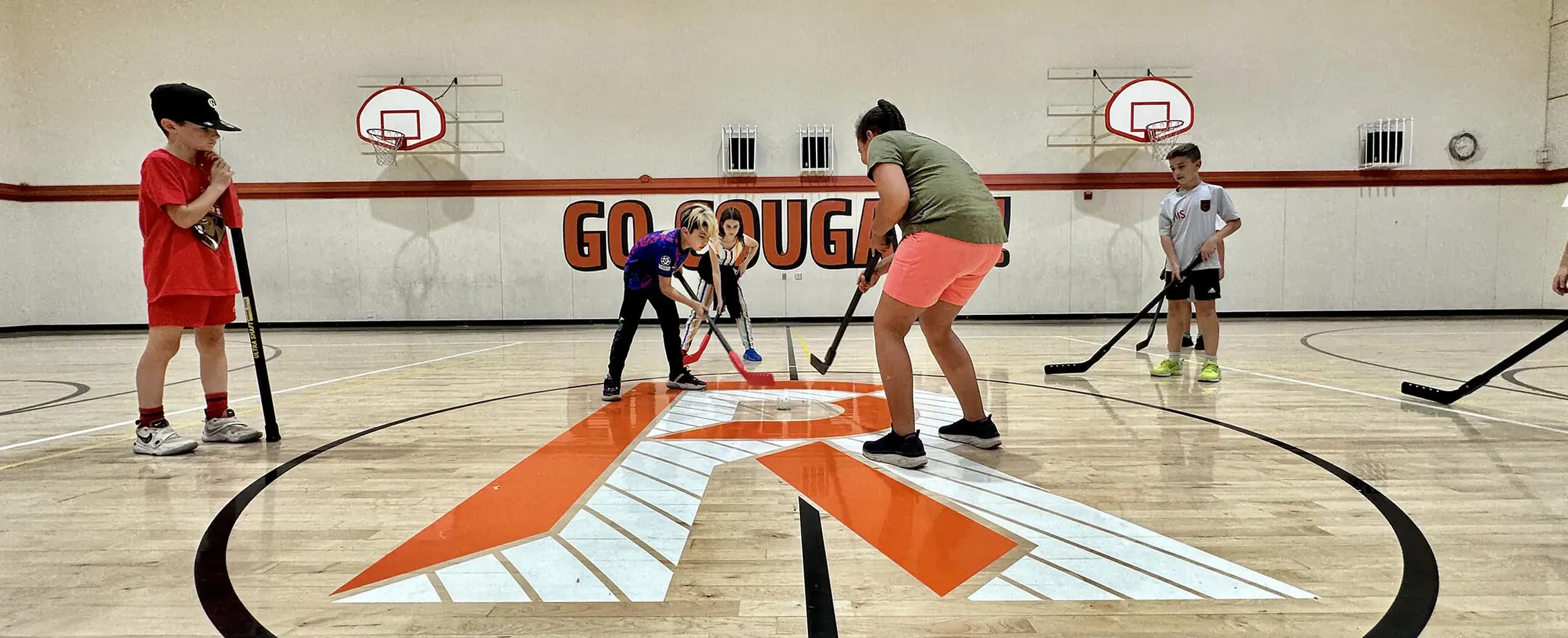 Playing sports indoors